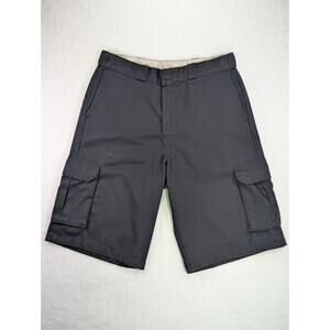Dickies 36W 13.5L Black Loose Fit Cargo Shorts